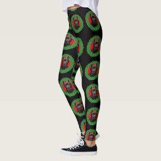 Leggings Polainas del arte del perro de perrito de Corso