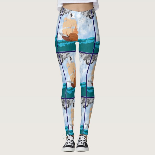 Leggings Polainas del barco pirata (Anverso)