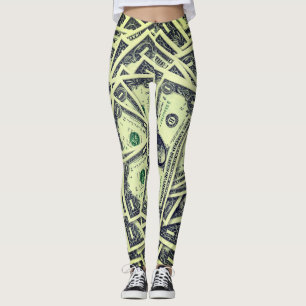 Leggings Polainas del billete de dólar