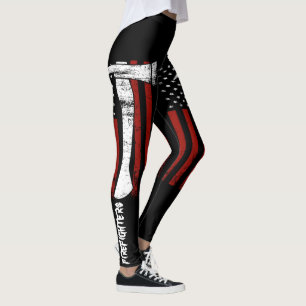 Leggings polainas del bombero de las mujeres