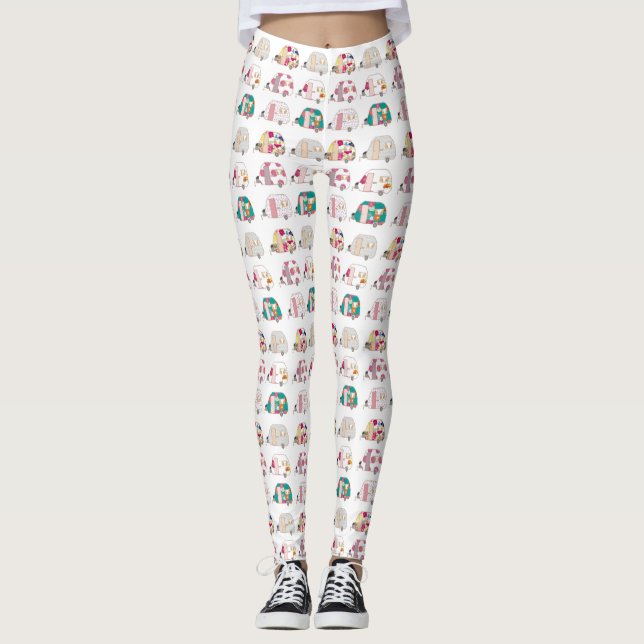 Leggings Polainas del campista contento (Anverso)