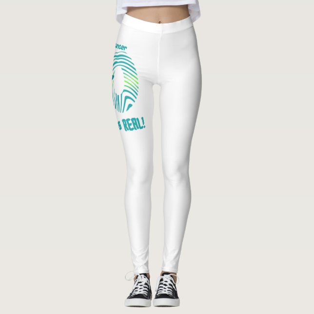 Leggings Polainas del cáncer ovárico del cáncer del BOP (Anverso)