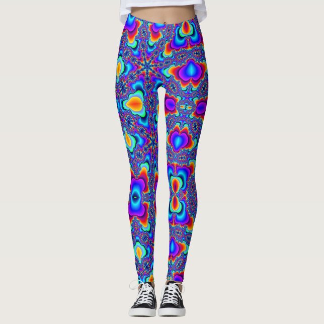 LEGGINGS POLAINAS DEL CARNAVAL (EXPLOSIÓN DEL FRACTAL) (Anverso)