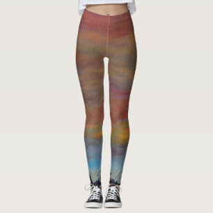Leggings Polainas del cielo de la puesta del sol