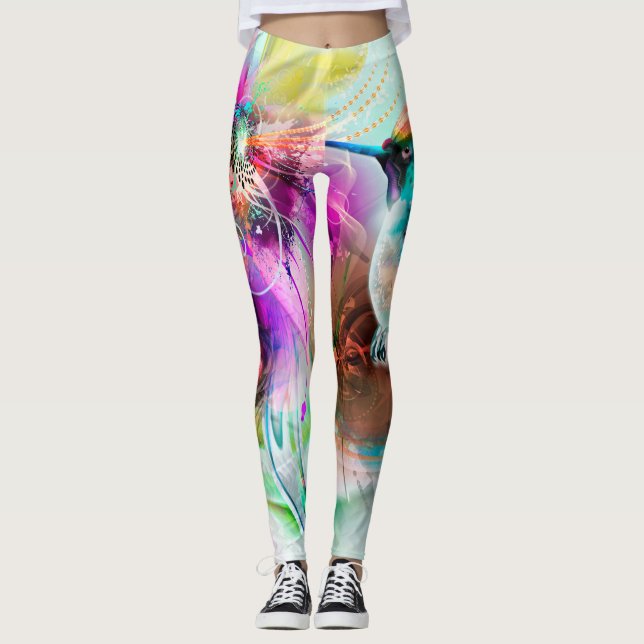 Leggings Polainas del colibrí (Anverso)