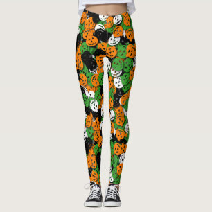 Leggings Polainas del confeti de la O-Linterna de Jack -