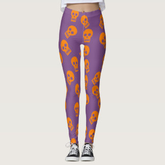 Leggings Polainas del confeti del cráneo
