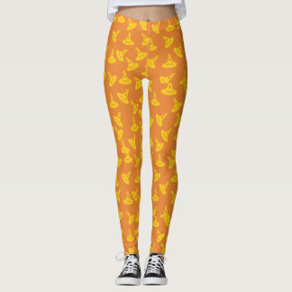 Leggings Polainas del confeti del gorra de la bruja -