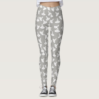 Leggings Polainas del confeti del gorra de la bruja -