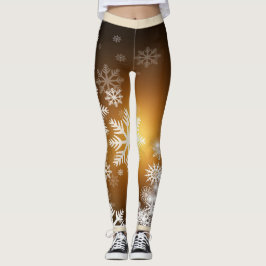 Leggings Polainas del copo de nieve