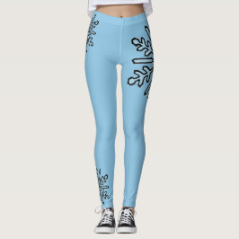 Leggings Polainas del copo de nieve