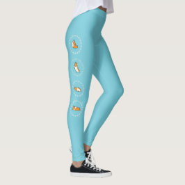Leggings Polainas del Corgi de Namaste