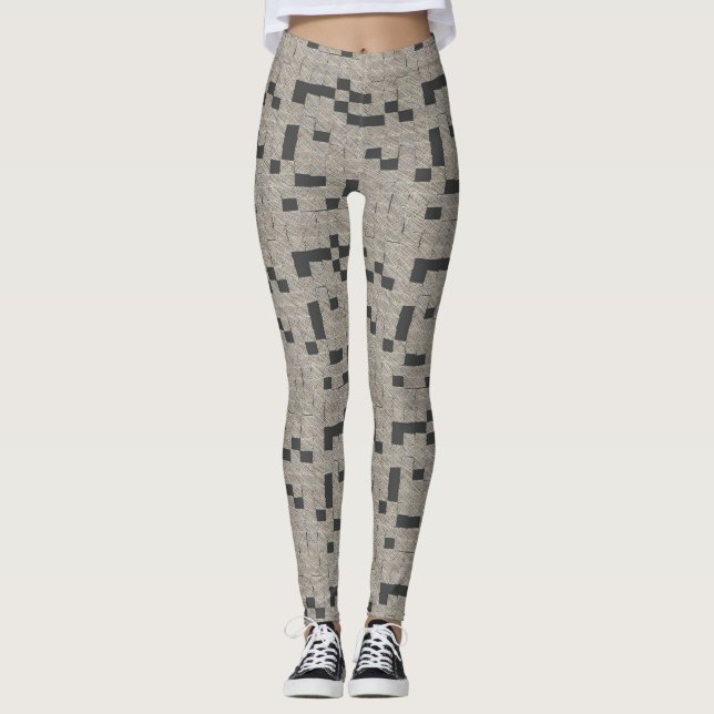 Leggings Polainas del crucigrama (Anverso)