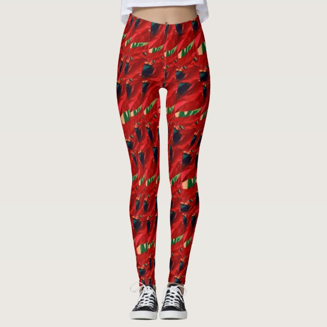 Leggings Polainas del día de fiesta del chile (Anverso)
