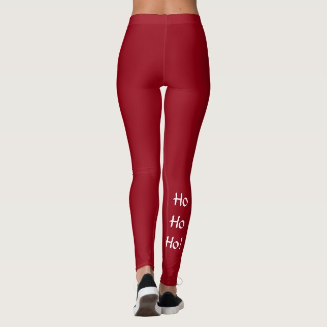 Leggings Polainas del día de fiesta Ho ho ho (Reverso)