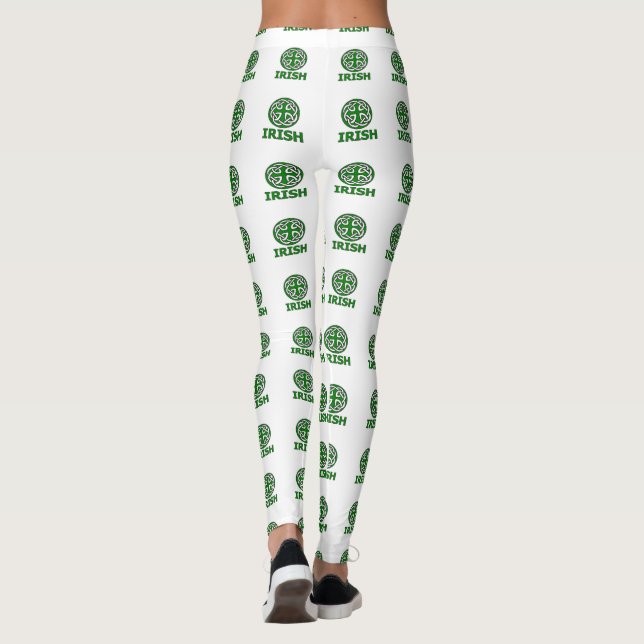 Leggings Polainas del día de St Patrick del irlandés (Reverso)