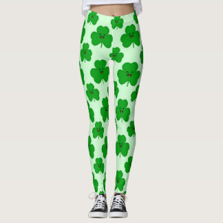 Leggings Polainas del día de St Patrick lindo del trébol