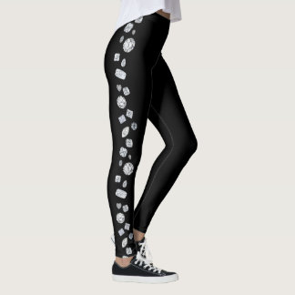 Leggings Polainas del diamante con formas múltiples en dos