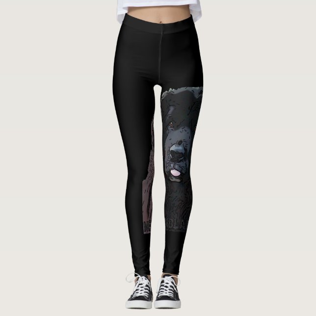 Leggings Polainas del dibujo animado de Newfy (Anverso)