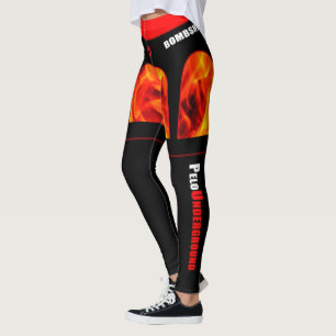 Leggings Polainas del diseño del "muslo de PU-BOMBSHELL