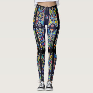 Leggings Polainas del diseño geométrico de Siux