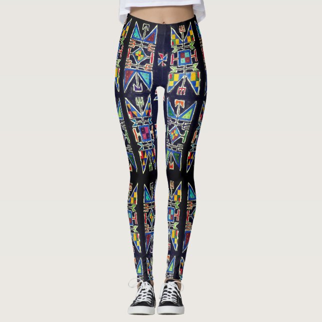 Leggings Polainas del diseño geométrico de Siux (Anverso)