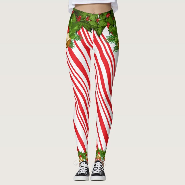 Leggings Polainas del duende del navidad (Anverso)