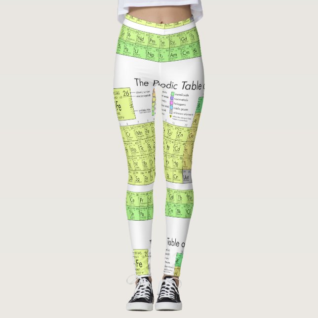 Leggings Polainas del empollón de la ciencia (Anverso)