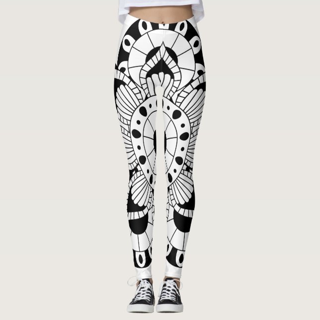 Leggings Polainas del entrenamiento de la yoga (Anverso)