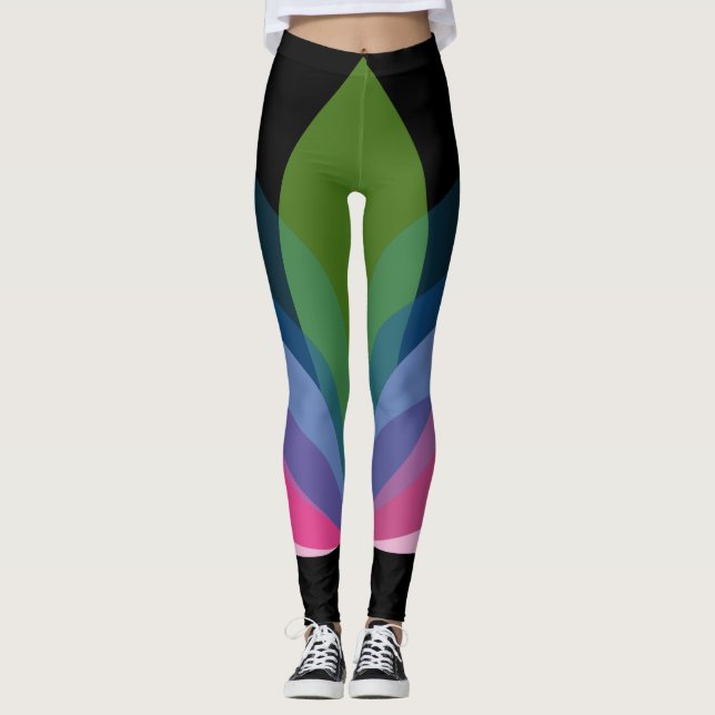 Leggings Polainas del entrenamiento diseñadas por ajuste (Anverso)