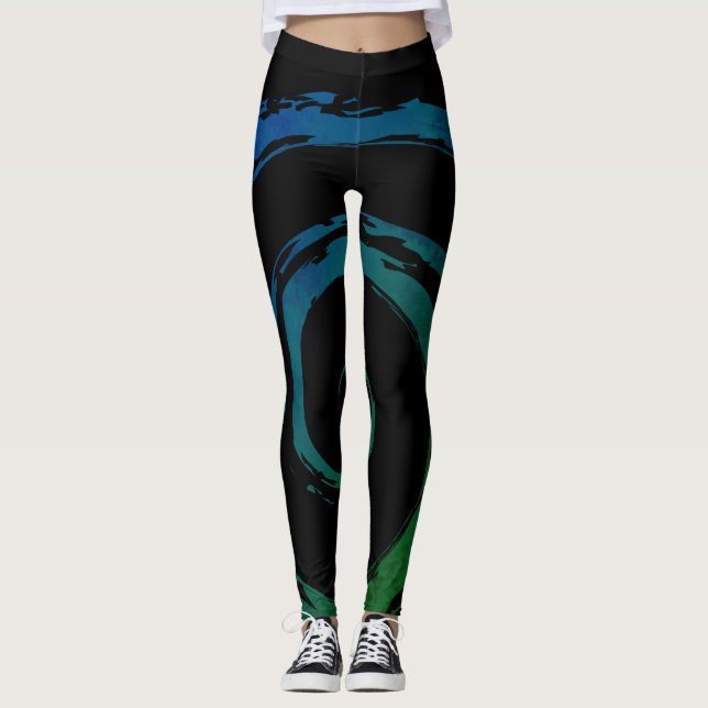 Leggings Polainas del entrenamiento diseñadas por ajuste (Anverso)