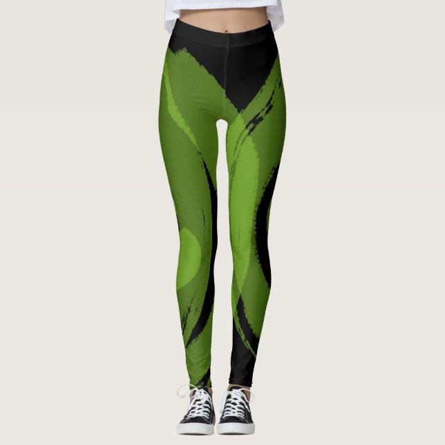 Leggings Polainas del entrenamiento diseñadas por ajuste (Anverso)
