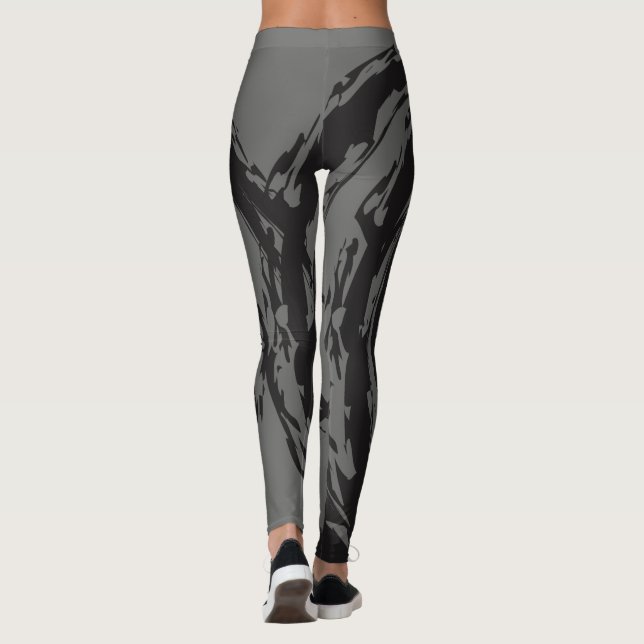 Leggings Polainas del entrenamiento diseñadas por ajuste (Reverso)