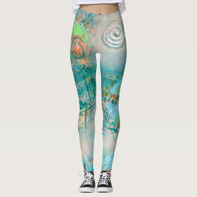 Leggings Polainas del "espejismo" (Anverso)