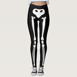 Leggings Polainas del esqueleto de Halloween