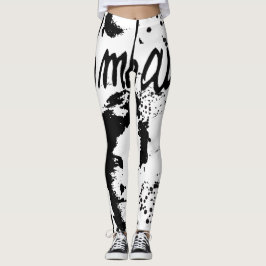 Leggings Polainas del estilo de la pintada de RIMBAUD