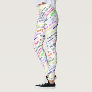 Leggings Polainas del feliz cumpleaños
