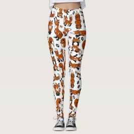 Leggings Polainas del Fox rojo
