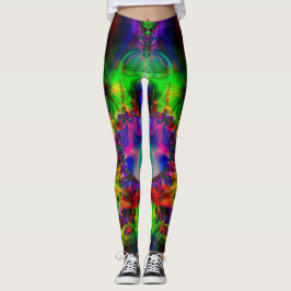Leggings Polainas del fractal, jugo del escarabajo