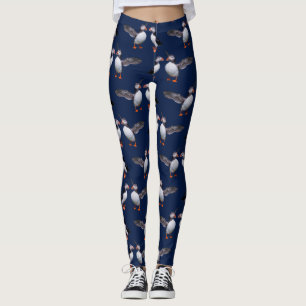 Leggings Polainas del frenesí del frailecillo (marina de