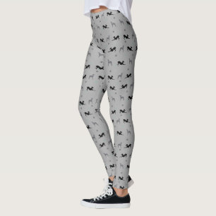Leggings Polainas del galgo italiano con Iggys azul