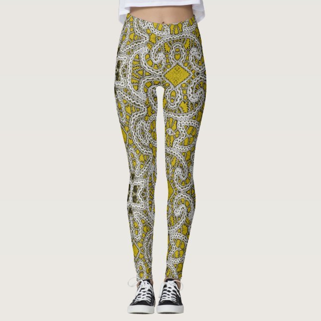 Leggings ¡Polainas del ganchillo de la abuelita! (Anverso)