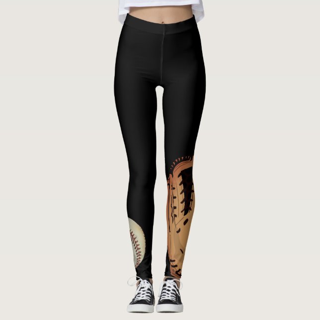 Leggings Polainas del guante y de la bola del softball (Anverso)