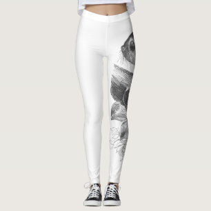 Leggings Polainas del ilustracion del planeador del azúcar