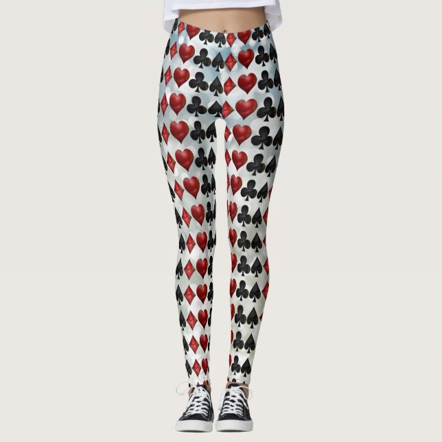 Leggings Polainas del juego del naipe (Anverso)