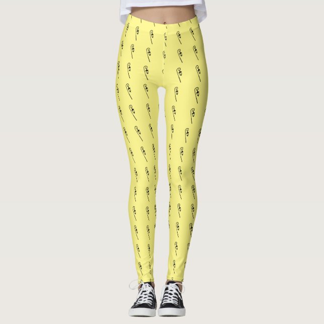 Leggings Polainas del lamppost de la universidad de (Anverso)