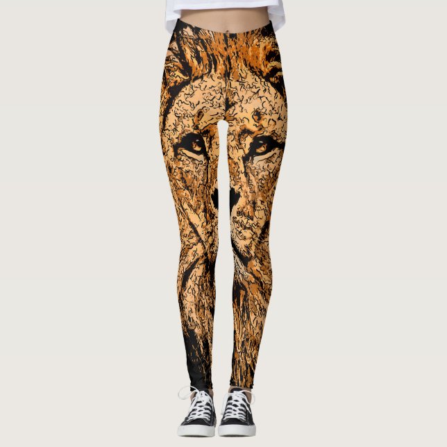Leggings Polainas del león (Anverso)