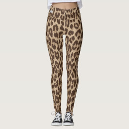 Leggings Polainas del leopardo de la COLECCIÓN de SERESHKI