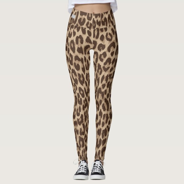 Leggings Polainas del leopardo de la COLECCIÓN de SERESHKI (Anverso)