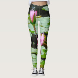 Leggings Polainas del lirio de agua